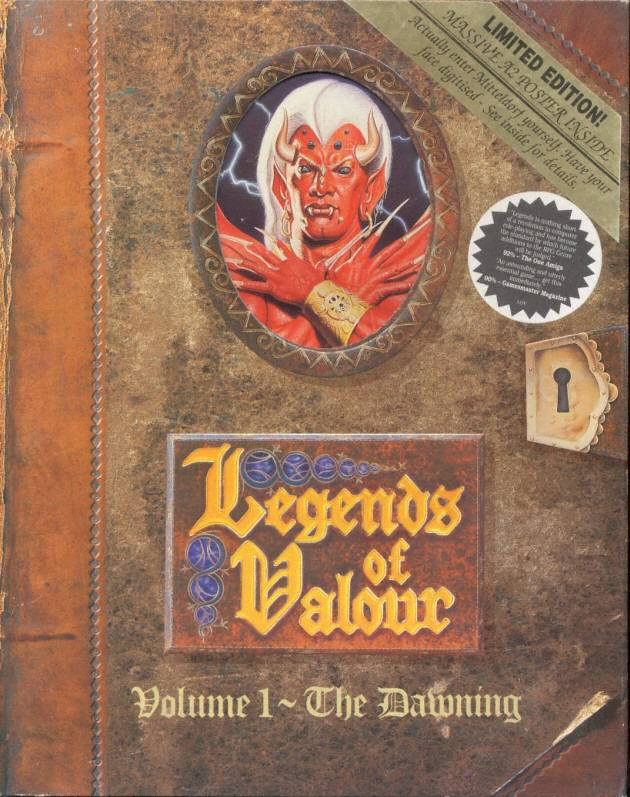 Legends Of Valour: The Dawning box art for Amiga